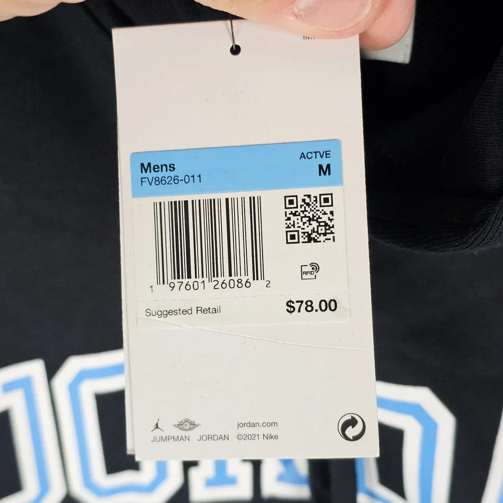 Jordan Sports Crossover Hoodie Mens M Dri-Fit French Terry Drawstring FV8626-011